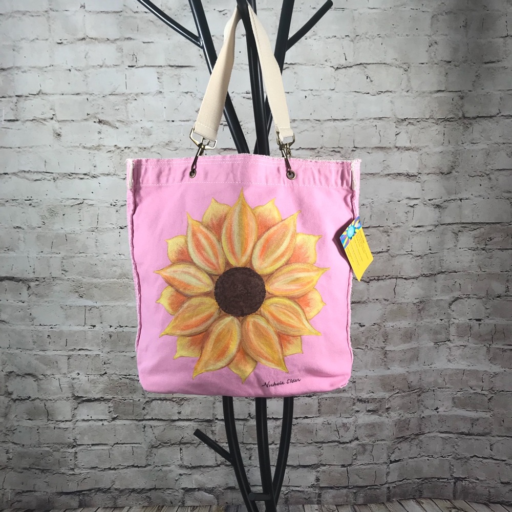 Sunflower Tote Purse by Authentic Pigment in Pink
